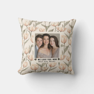 Tulip Botanical StepMom Birthday Garden Inspired Cushion