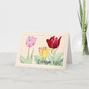 Tulip, Botanicals Note Card - Customise Greeting
