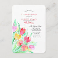 Tulip Bouquet Invitation