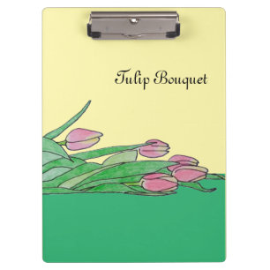 Tulip Bouquet Laying Down Clipboard
