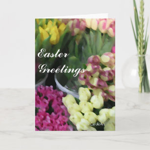 Tulip Bouquets Easter card