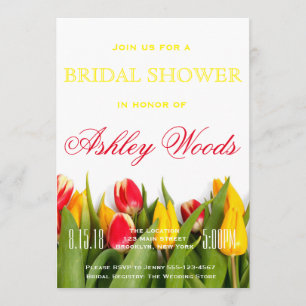 Tulip Bridal Shower Card