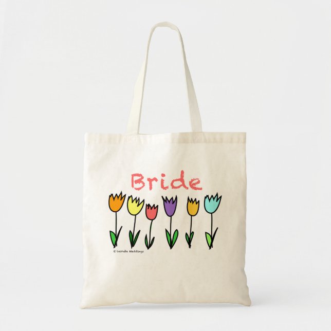 Tulip Bride Tote Bag (Front)