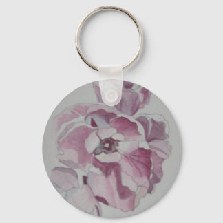 Tulip Button Keychain