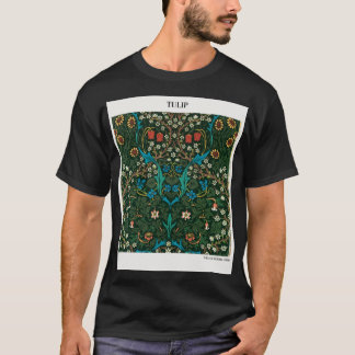 Tulip by William Morris,Abstract vintage modern ar T-Shirt