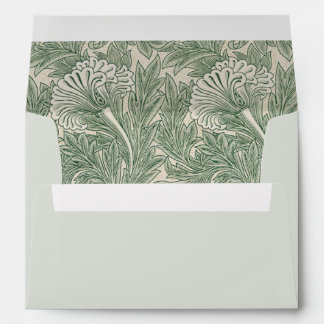 Tulip by William Morris, Vintage Floral Art Envelope