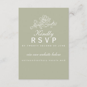 Tulip Cascade Lichen RSVP card