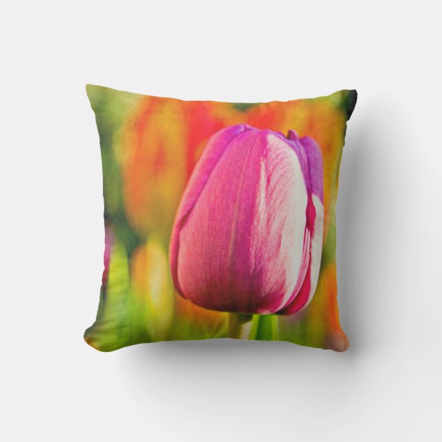 Tulip Collage Cushion (Front)