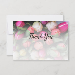 Tulip Custom Photo - Thank You - Florist Note Card