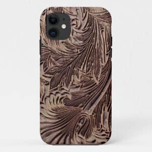 Tulip design printing block, 1875 (carved wood) iPhone 11 case