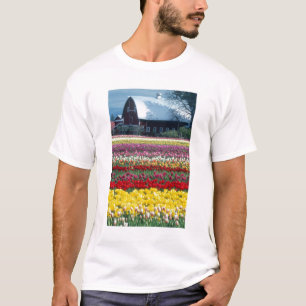 Tulip display garden, Skagit county, T-Shirt