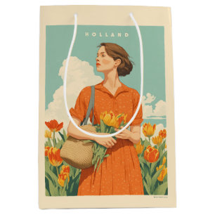 Tulip Dreams in Holland Medium Gift Bag