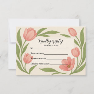 Tulip Ever After RSVP Card