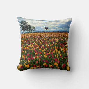 Tulip Farm in Oregon Cushion