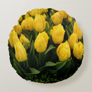 Tulip Festival - 27 Round Throw Pillow