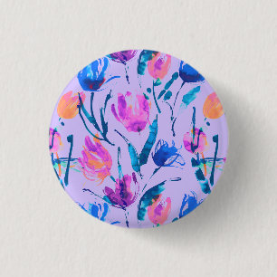 Tulip fever 3 cm round badge