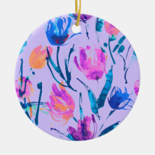 Tulip fever ceramic tree decoration