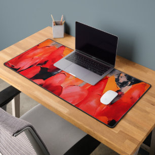 Tulip Field – Abstract Floral Intensity Desk Mat
