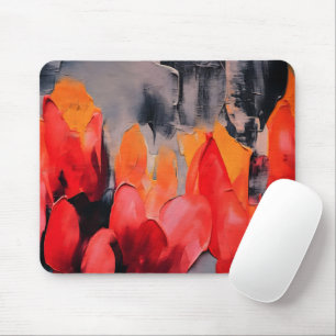Tulip Field – Abstract Floral Intensity Mouse Mat