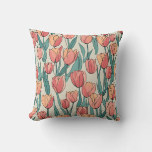 Tulip Field Cushion