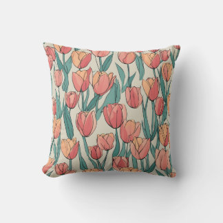 Tulip Field Cushion