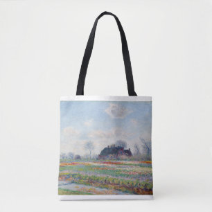 Tulip Fields at Sassenheim by Claude Monet Tote Bag