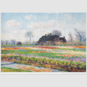 Tulip Fields in the Netherlands, Monet Tissue Paper