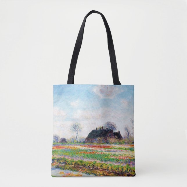 Tulip Fields in the Netherlands, Monet Tote Bag (Front)