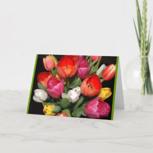 Tulip Fireworks Card