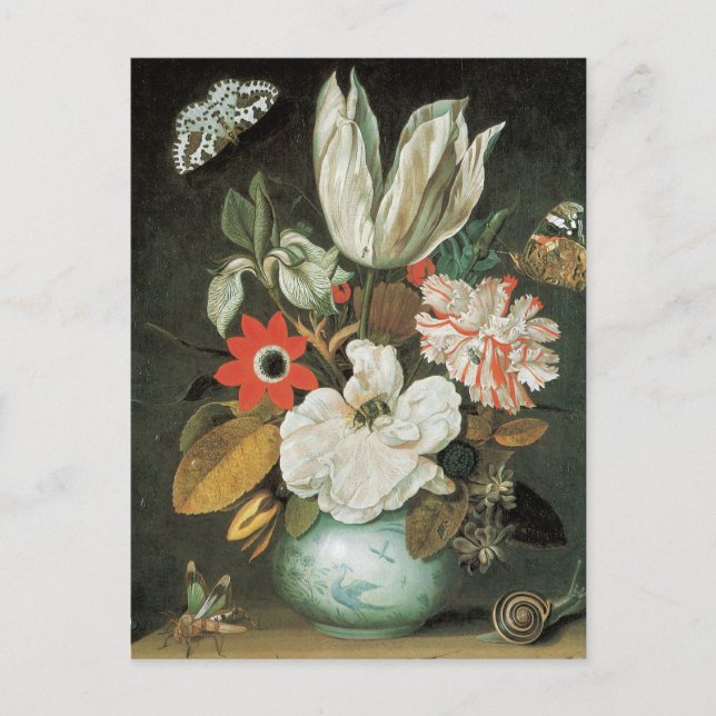 Tulip Floral Arrangement Fine Art Postcard (Front)