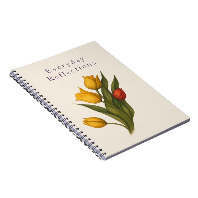 Tulip Floral Notebook | Nature Journal for Writing (Right Side)