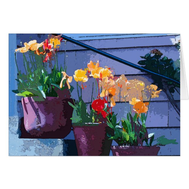 Tulip Flower Art Card (Front Horizontal)