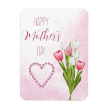 Tulip Flower Bouquet Happy Mother's day Card