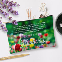 Tulip Flower Garden Bible Scripture Personalised