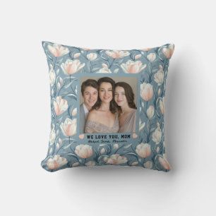 Tulip Flower Happy Birthday Mum Bedroom Cushion