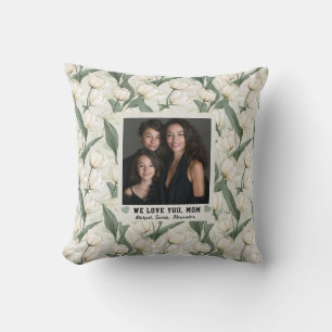 Tulip Flower Mama Birthday Photo Garden Inspire Cushion