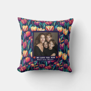 Tulip Flower Mother New Mum Mummy Bedroom Cushion
