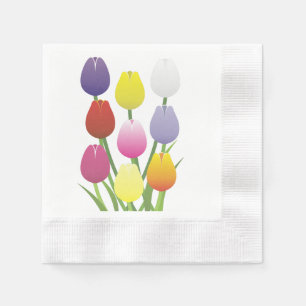 Tulip Flower Napkin