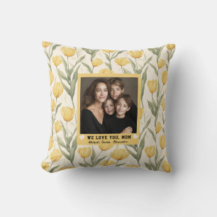 Tulip Flower New Mum Mama Birthday Western Cushion