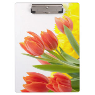 Tulip Flower Petals Orange Nature Decorative Clipboard