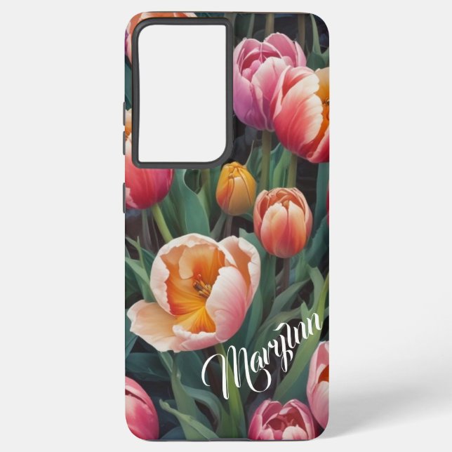 Tulip Flower phone case (Back)