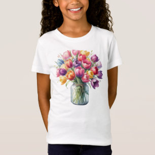 Tulip Flower Vase T-Shirt