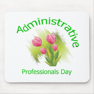 Tulip Flowers Administrative Professionals Day Mouse Mat