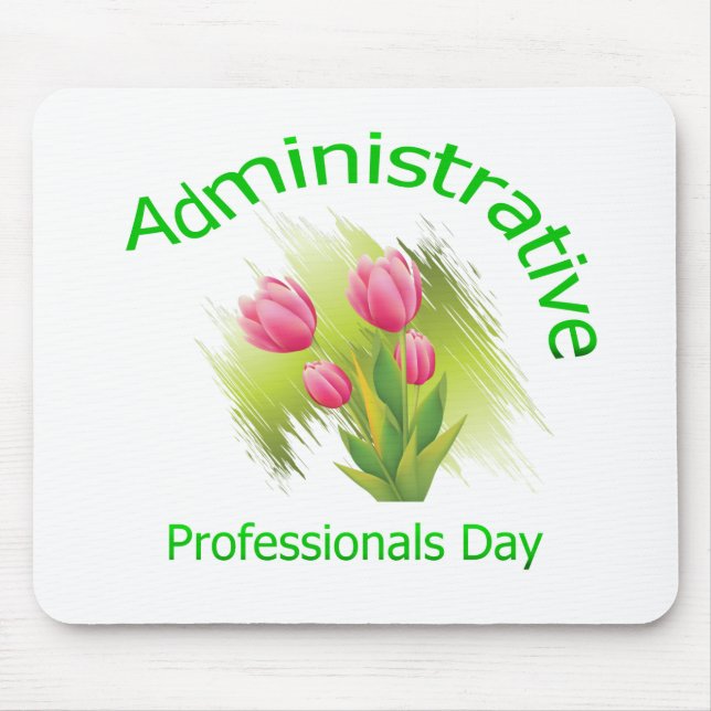 Tulip Flowers Administrative Professionals Day Mouse Mat (Front)