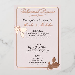 Tulip Flowers Blush Rehearsal Dinner