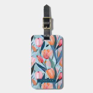 Tulip Flowers Luggage Tags