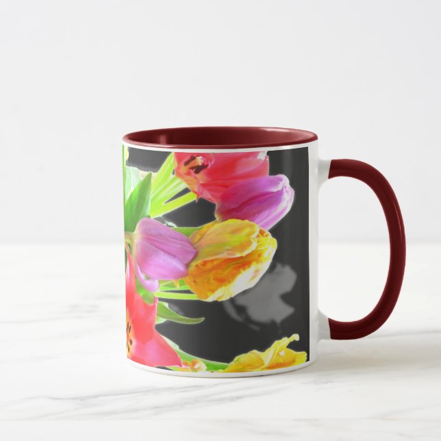 Tulip Flowers Mug (Right)