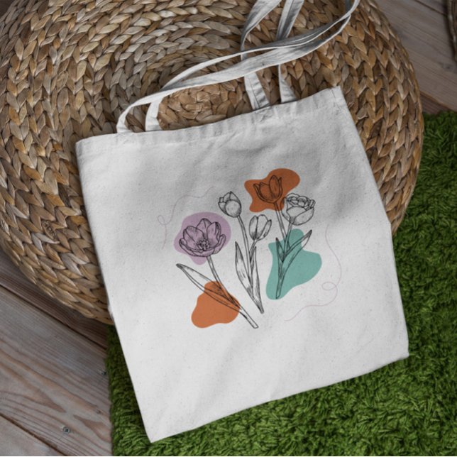 Tulip Flowers Spring Tote Bag (Creator Uploaded)