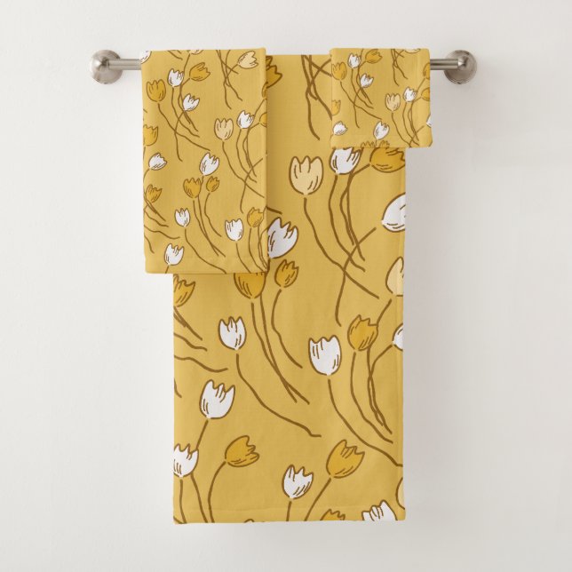 Tulip Garden Bath Towel Set (Insitu)