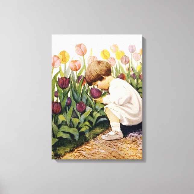 Tulip Garden Canvas Print (Front)